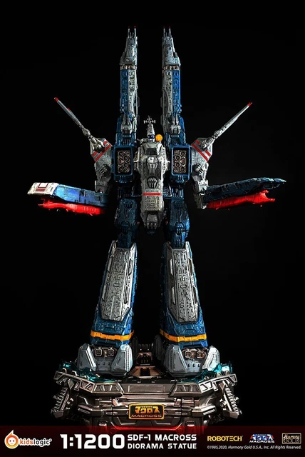 Robotech 1/1200 SDF-1 Macross kid logic LED Statue Model In Stock NEW