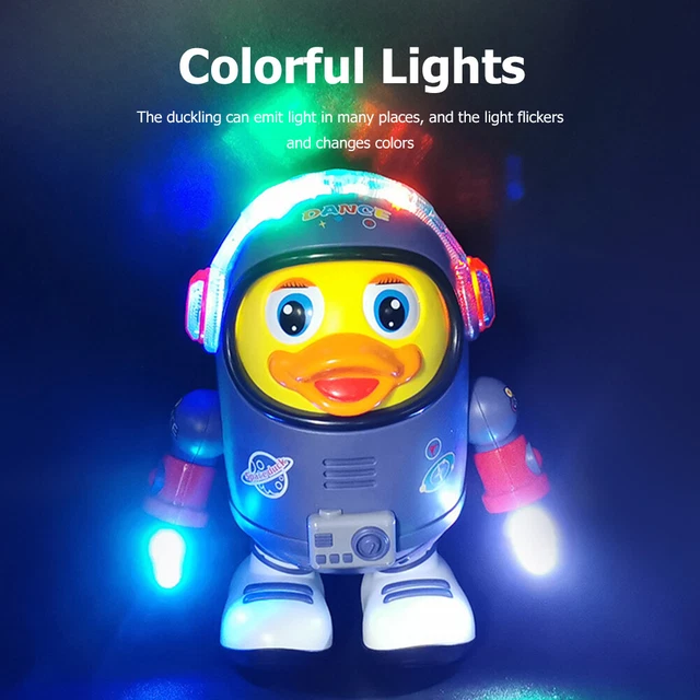 Electric Glowing Duck Doll Plastic with Music Light for Children Birthday Gift