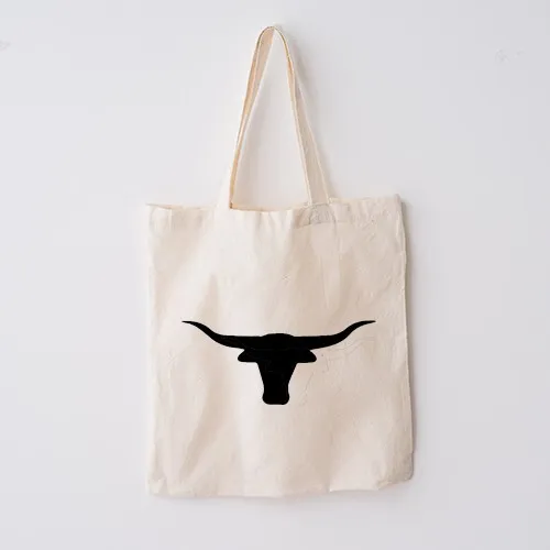 Texas Long Horn Tote Bag Handmade