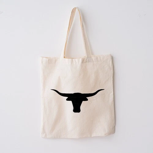 Texas Long Horn Tote Bag Handmade