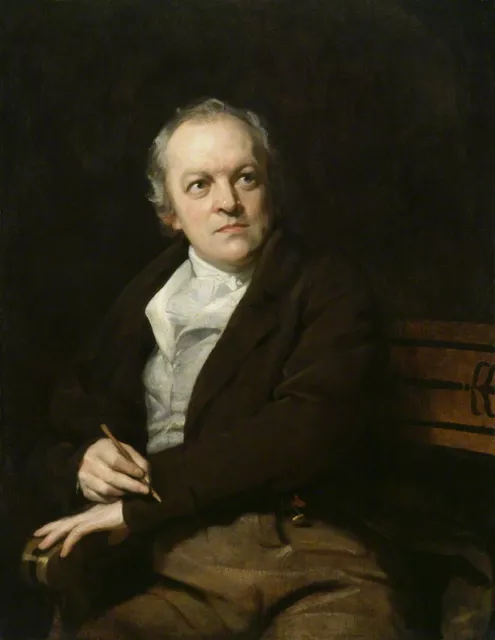 Ｏｉｌ　ｐａｉｎｔｉｎｇ male portrait William Blake by Thomas_Phillips free shipping canvas