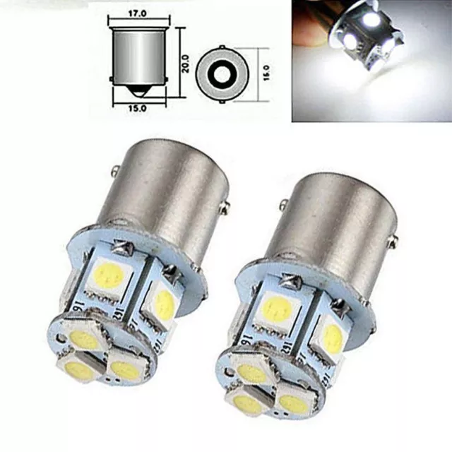 White 12V Bulb Lamp 5050 8SMD LED BA15S R5W 1156 Car Tail Light Turn Signal