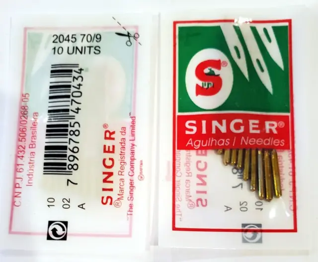 Singer 2045 Sewing Machine Ball Point Needles Size 70/9  2 X 10 Pack 20pcs