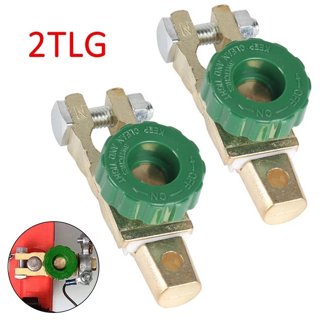 Lot De 2 Coupe-circuits Batterie 300A – Pour Systèmes 12-48V – Pour Voiture, Bateau, Camping-car – Interrupteur Principal ON/OFF