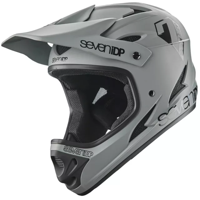 7Idp M1 Vollgesicht Mountainbike/Bmx/Enduro/Ebike Helm Grau Jugend Medium++Verkauf