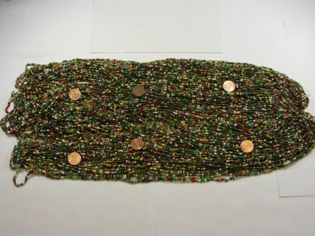 100 Strands 36" Glass Seed Bead Necklaces Wholesale Bulk Lot Clearance (NP-43A) 100 Strands 36" Glass Seed Bead Necklaces Wholesale Bulk Lot Clearance (NP-43A)