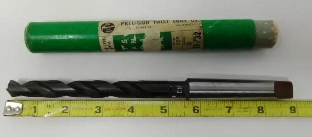 17/32" Precision Twist Drill #2 MorseTaper Shank Drill Bit  Machinist Drill HS 