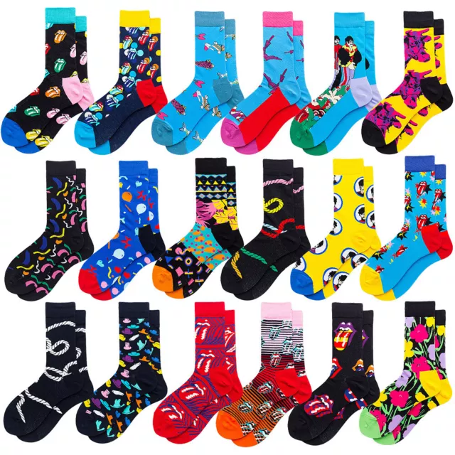 Mens Cotton Socks Warm Funny Fancy Crazy Novelty Casual Dress Socks For Gifts