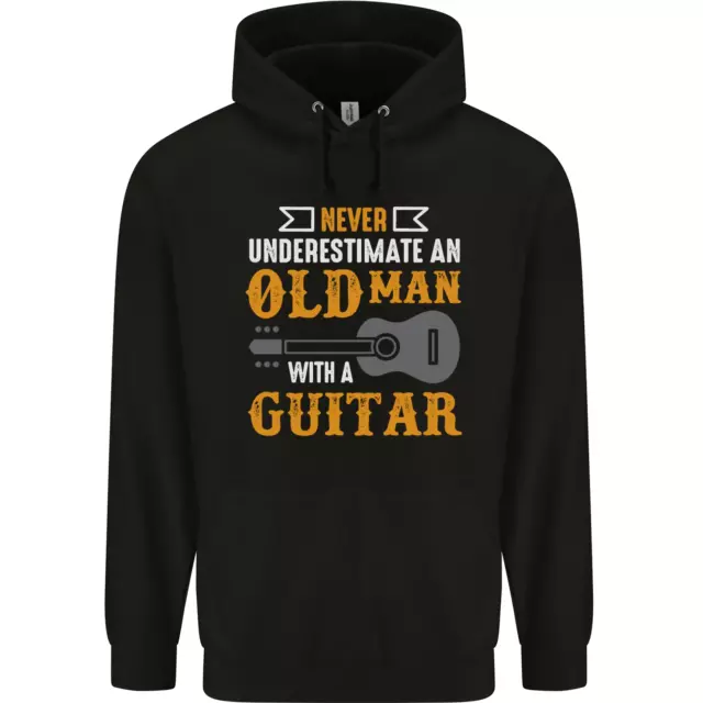 Guitarra Nunca Underestimate Anciano Hombre Sudadera