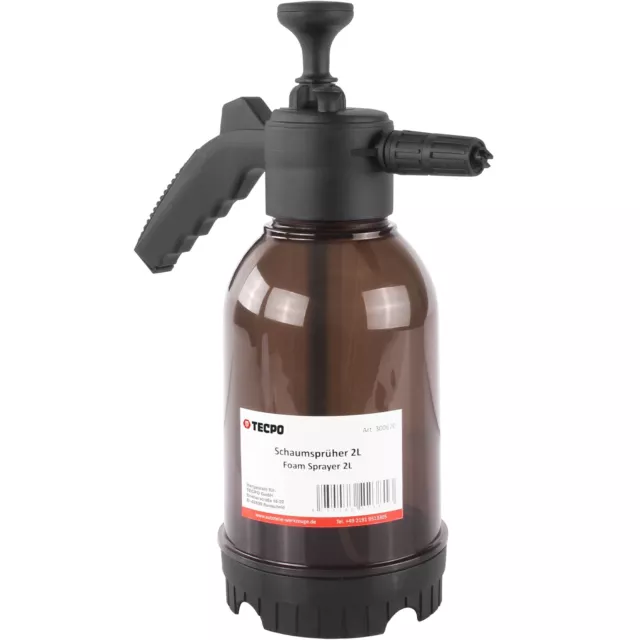 Tecpo Schaumsprüher 2L Pumpsprühflasche Handsprüher Drucksprüher Sprühflasche