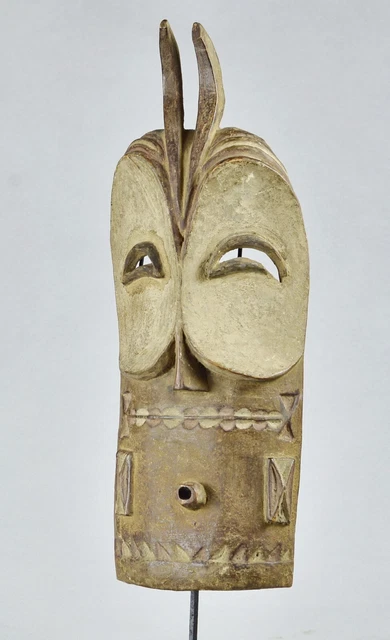 BEMBE Beautiful zoomorphic initiation owl mask Congo Drc African Tribal Art 1840