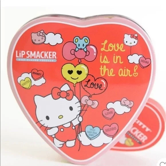 Hello Kitty  Lip Smacker  Lipbalm Set of 3 With Box . New, Sealed.