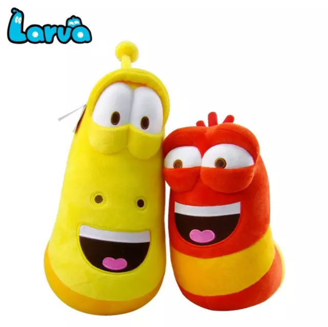 20cm Larva Red Yellow The Bug Plush Toy New  Soft Stuffed Animal Doll Kids Gifts