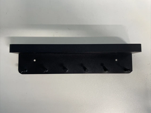 Wall mounted Mail and key holder for wall 6 Hooks Black Steel (Screws not includ