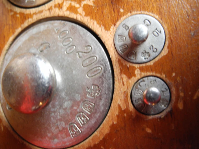 alter Gewichtsatz aus Goldschmied Werkstatt Feinwaage Krämerwaage Kaufmannswaage 6
