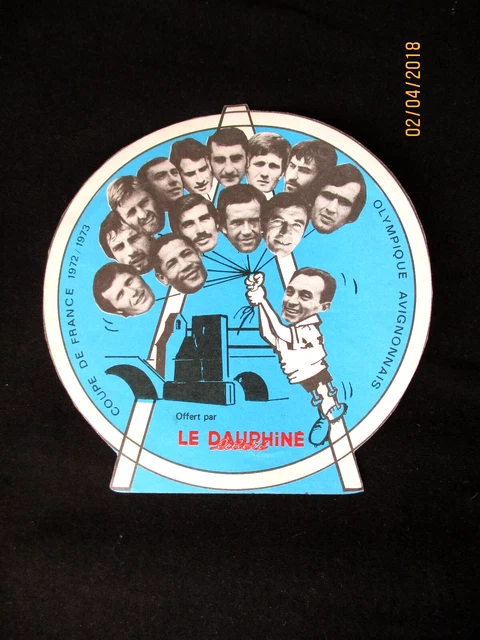 Autocollant Panini Olympique Avignonnais - Coupe De France 1972-1973 - état Neuf