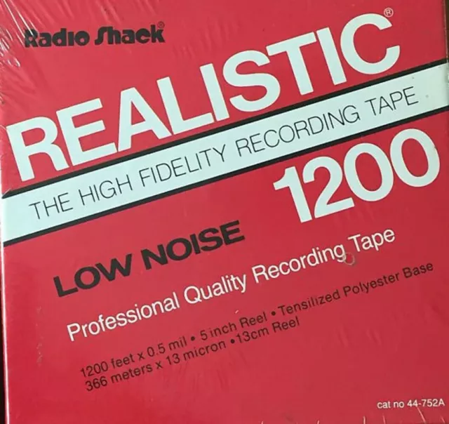 Radio Shack Realistic LN Reel to Reel Tape, TP, 7" Reel, 3600 ft.