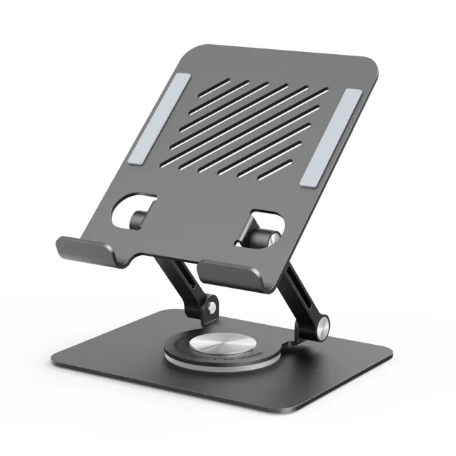 Portable Metal Desktop Swivel Tablet Stand Holder Laptop Riser for iPad/Pro/Air