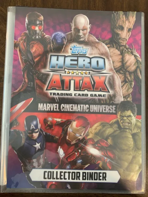 Hero Attax Trading Card Game Marvel Cinematic Universe 205 cards (no#19,23,168)