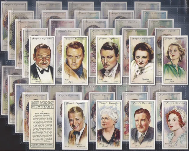Players-Full Set- Film Stars 1934 (2Nd Series 50 Cards) Excellent