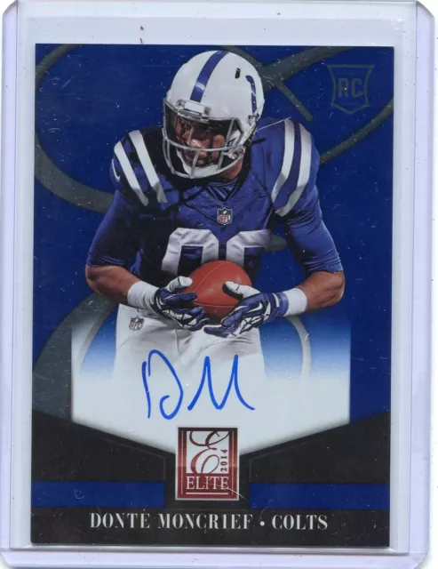 2014 Elite #16 Donte Moncrief Autograph Rookie Rc, Indianapolis Colts, 102118