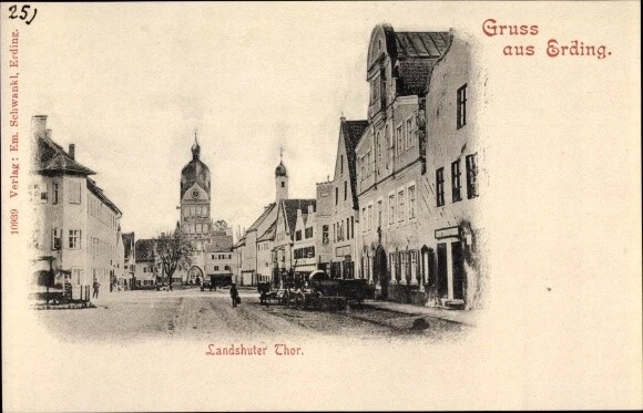 Ak Erding in Oberbayern, Landshuter Tor - 2853359