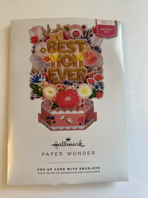 Hallmark Mother's Day Light & Music Best Mom Ever Card Paper Wonder Pop-Up