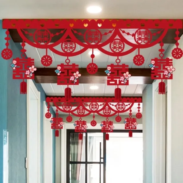 Double Happiness Door Decorations Chinese Style Wall Ornaments  Marriages
