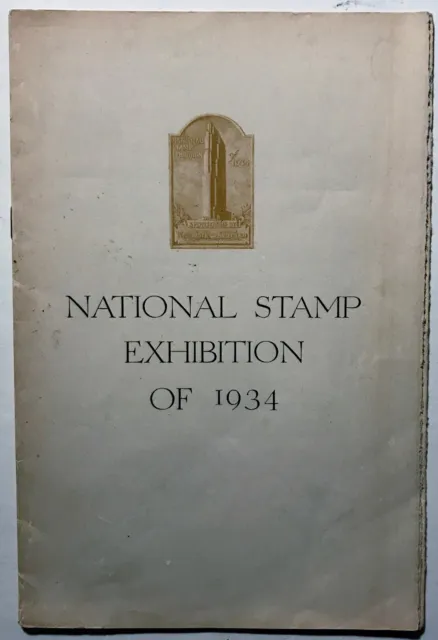 National Stamp Exhibition of 1934 Program RCA Building Rockefeller Center N.Y.