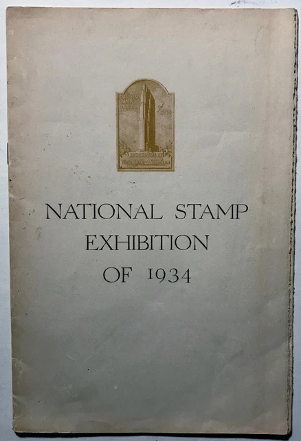 National Stamp Exhibition of 1934 Program RCA Building Rockefeller Center N.Y.