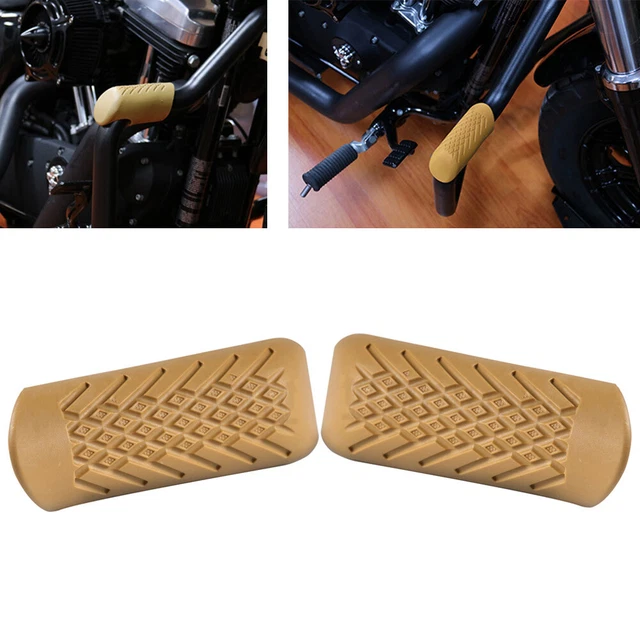 Paraurti Motore Paraurti Stradali Gambe Protettore Ginocchio per Harley Yamaha Marrone