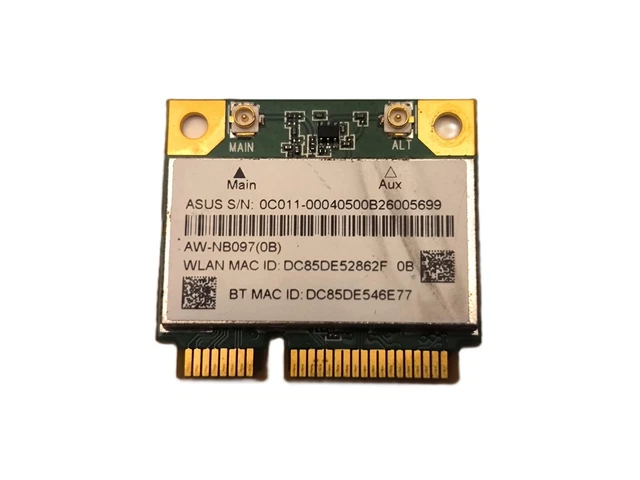 Carte WiFi/Bluetooth 4.0 ASUS AW-NB130H - Pour Modèles X555L, X554L, A555L, Etc. - Occasion Fonctionnelle