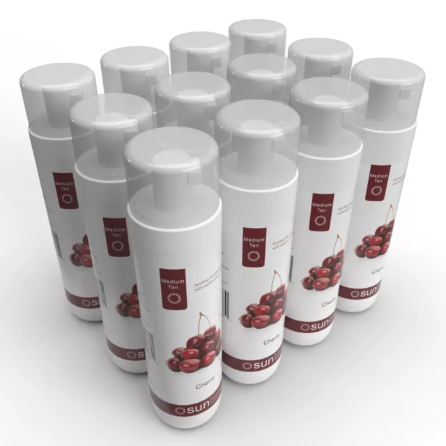 Suntana Self Tan Mousse - Cherry Fragranced Medium 10% DHA - 12 x Retail Pack