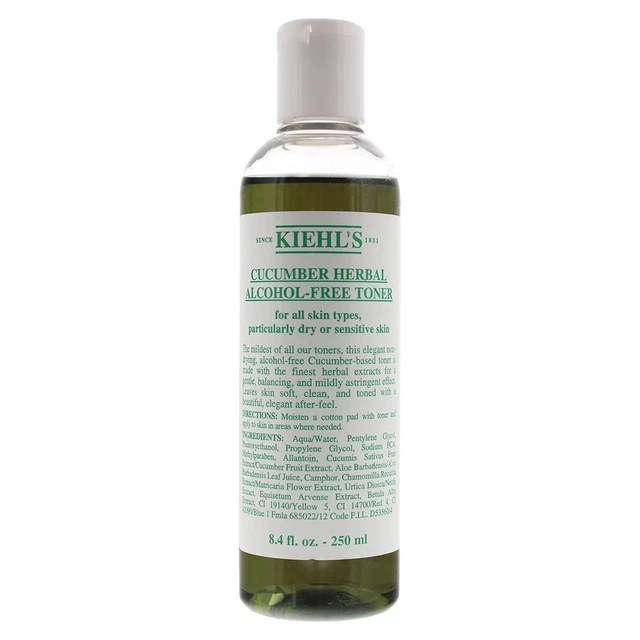 Kiehl's Cucumber Herbal Alcohol-Free Toner (Dry Or Sensitive Skin) 250ml Unisex