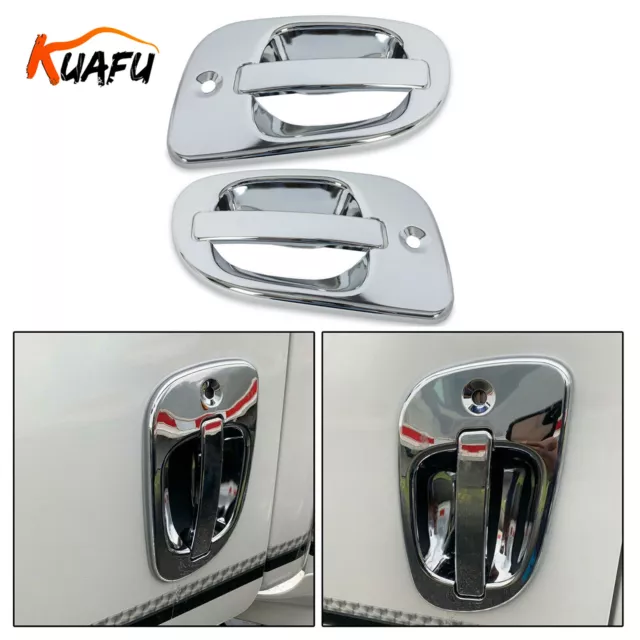 KUAFU Door Handle Cover Left Right Pair For Freightliner Cascadia 08-17 M2 08-11