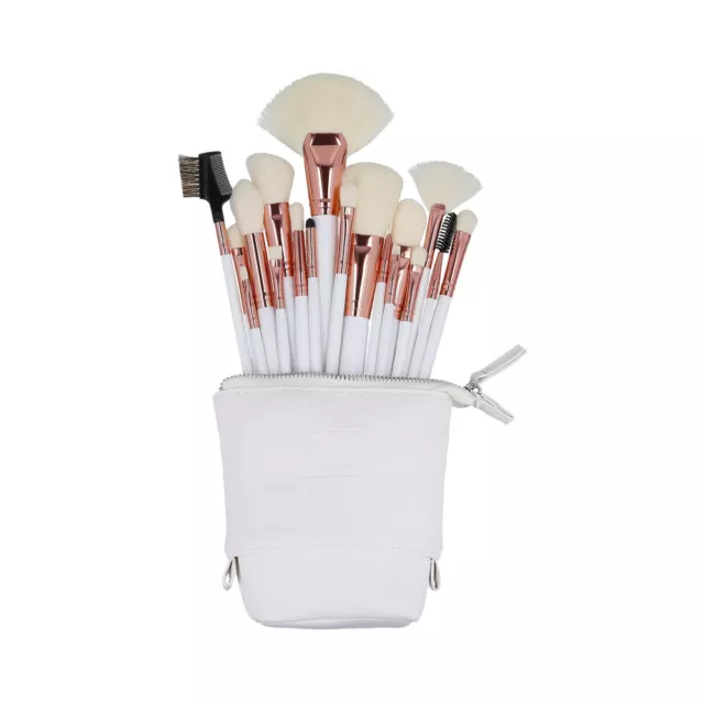 ilū Makeup Basic Brushes 18pz + Case Set White - Pinselset