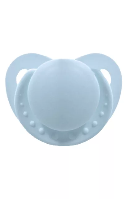Abdl Pacifier for Adult XL Plate And Teat Blue