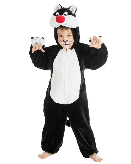 Rosa Vestito Carnevale Gatto Bambina COSTUME CARNEVALE