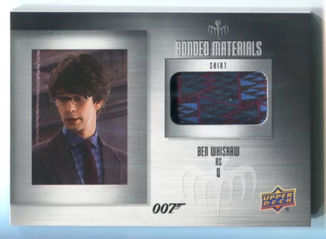 2020 James Bond - BEN WHISHAW as Q - Bonded Materials SHIRT SWATCH #BM-9