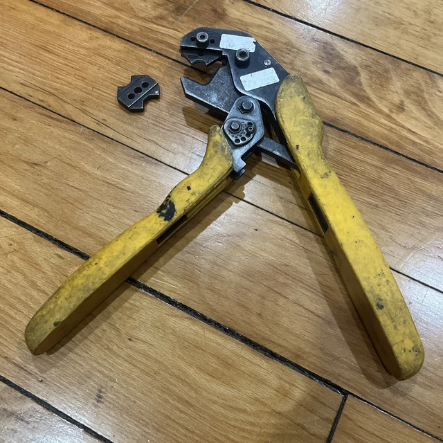 BURNDY GROUNDING CRIMPING Tool Yellow Grip 40.00 PicClick