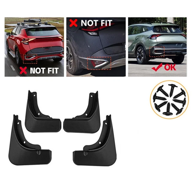 Garde-boue durable et pratique pour Kia Sportage 2022 2024 (Pack de 4)