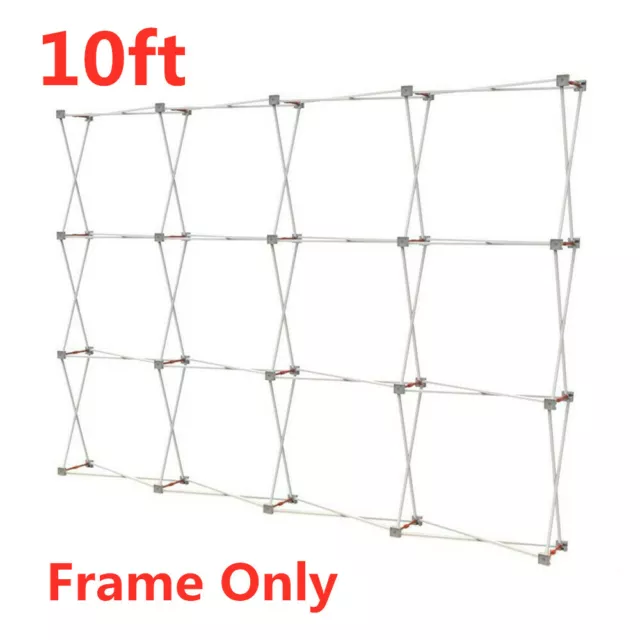 10ft Tension Fabric Display Trade Show Backdrop Exhibition Booth Stand Frame