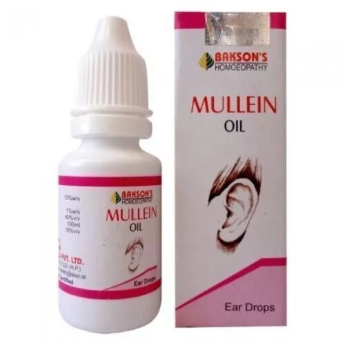 Bakson's EAR DROPS (MULLEIN OIL) Homeopathic Remedy UK