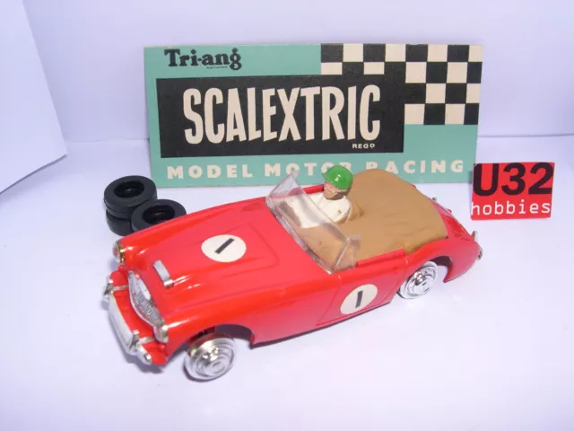 Scalextric Triang C-74 Austin Healey 3000 #1  Red  Excellent Condition  Unboxed