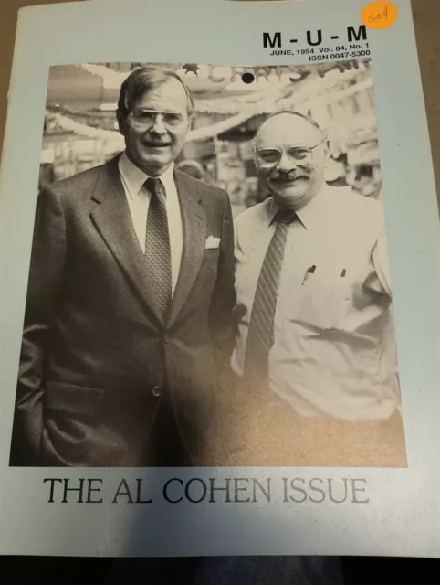 Al Cohen & President Bush MUM Society of American Magicians Magazine Issue 1994