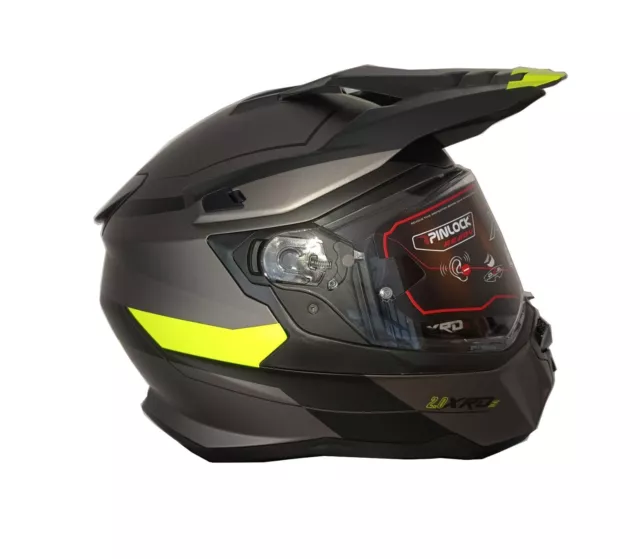 Casque de moto Cross NEUF CMS XRDS 2.0 Ridge Yellow  (Taille L)