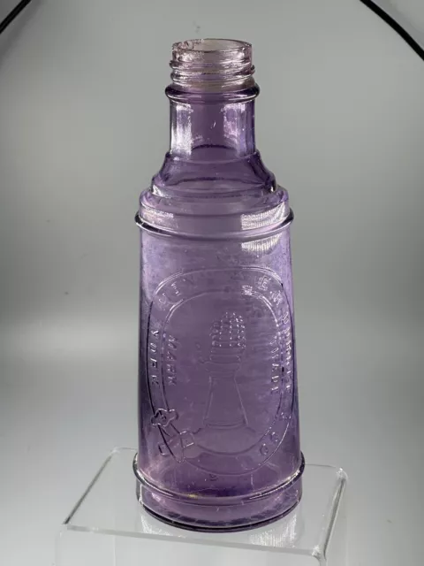 Purple E.R. Durkee & Co. NY Salad Dressing Bottle Patent  1877