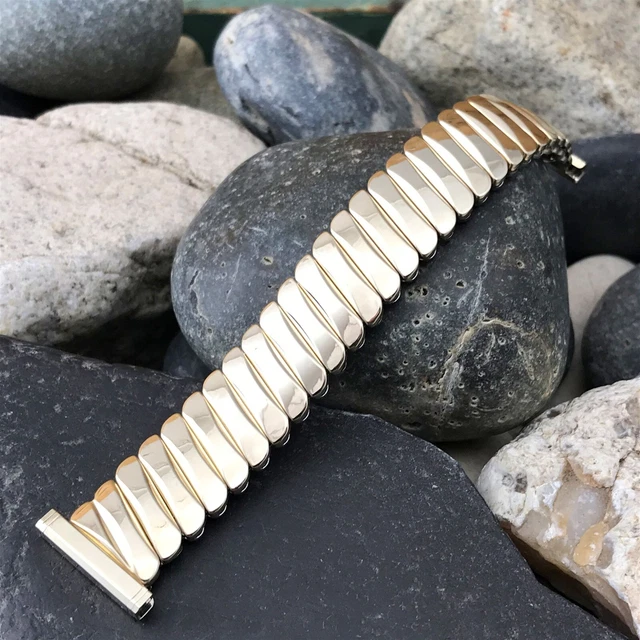 Bellavance short 10k Gold-Filled Expansion 1950s nos Vintage Watch Band