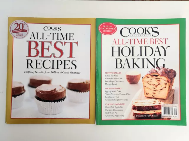 Cooks Illustrated All Time Best Recipes Christmas Holiday Baking Magazine Lot