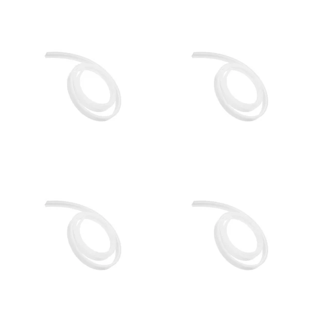 WHITE SILICONE LED Channel Diffuser Cover 4Pcs for Home Lighting £20.79 ...
